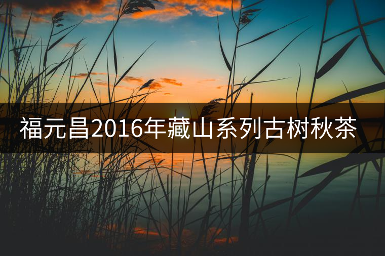 福元昌2016年藏山系列古樹秋茶全部上市! 福元昌2016年藏山系列古樹秋茶全部上市!
