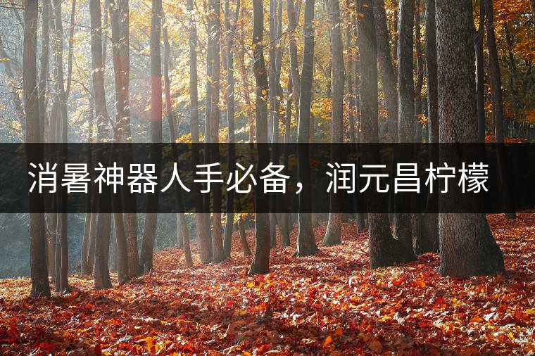 消暑神器人手必備，潤(rùn)元昌檸檬紅茶清爽來襲