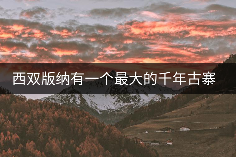 西雙版納有一個(gè)最大的千年古寨“純粹的布朗族家” 西雙版納有一個(gè)最大的千年古寨“純粹的布朗族家”