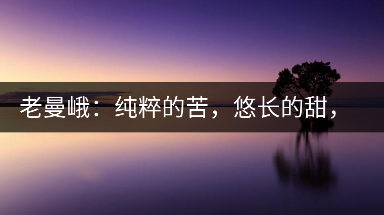 老曼峨：純粹的苦，悠長的甜，茶之本味也