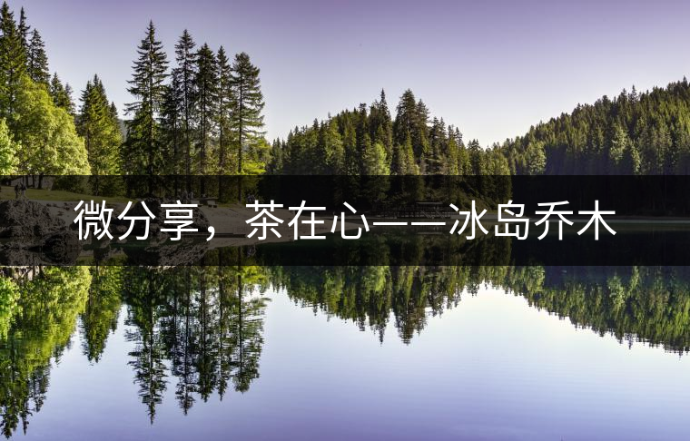 微分享，茶在心——冰島喬木