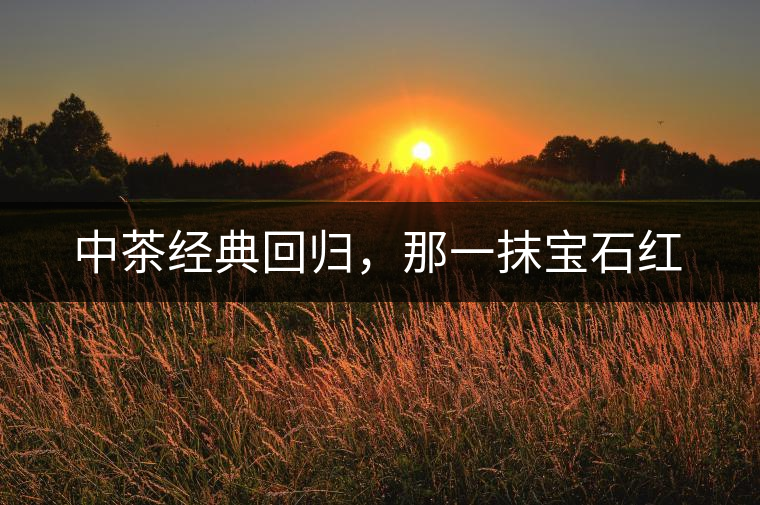 中茶經(jīng)典回歸，那一抹寶石紅