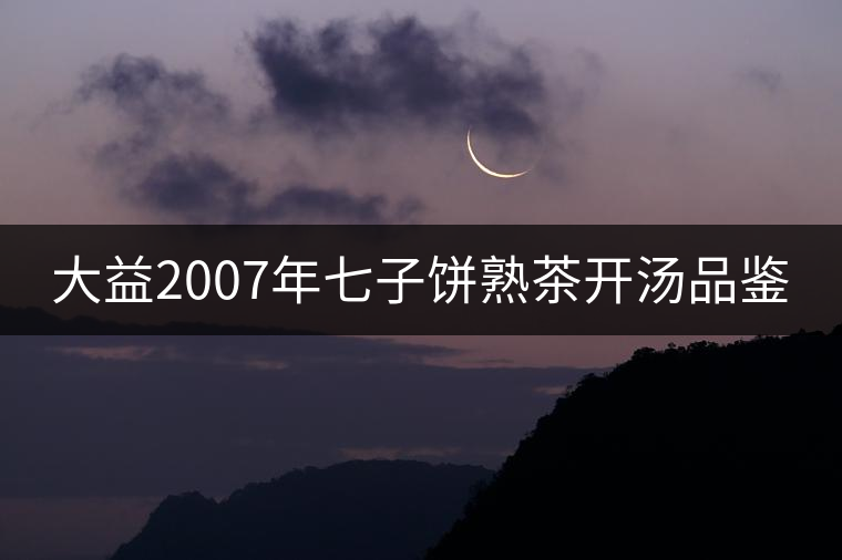 大益2007年七子餅熟茶開湯品鑒 大益2007年七子餅熟茶開湯品鑒