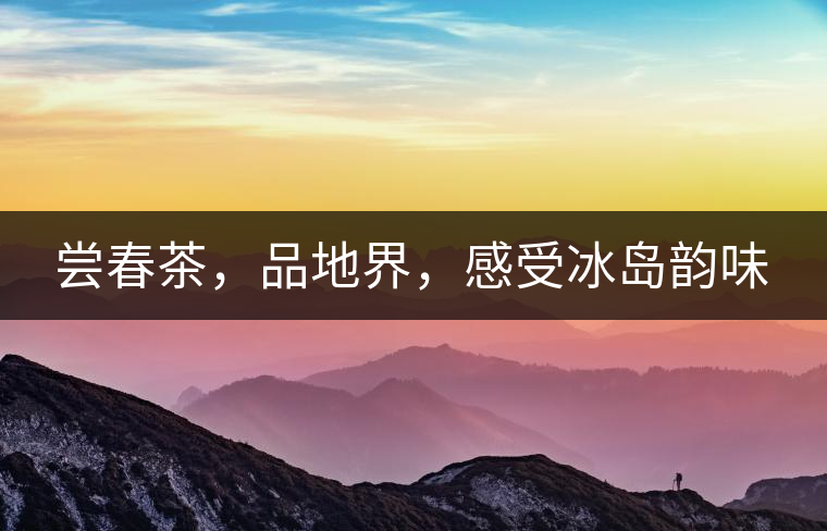 嘗春茶，品地界，感受冰島韻味