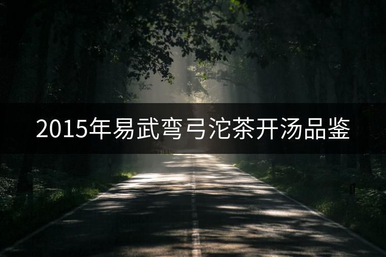 2015年易武彎弓沱茶開湯品鑒