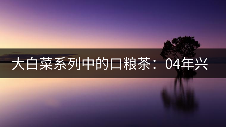 大白菜系列中的口糧茶:04年興海班章大葉青(400克)—【中期茶品鑒】專欄 大白菜系列中的口糧茶:04年興海班章大葉青(400克)—【中期茶品鑒】專欄