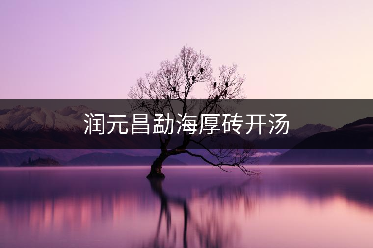 潤(rùn)元昌勐海厚磚開(kāi)湯 潤(rùn)元昌勐海厚磚開(kāi)湯