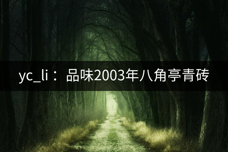 yc_li :品味2003年八角亭青磚 yc_li :品味2003年八角亭青磚