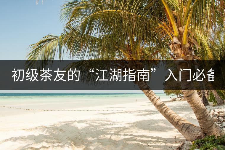 初級(jí)茶友的“江湖指南”入門必備白皮書！