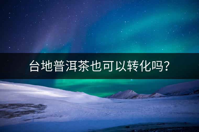 臺(tái)地普洱茶也可以轉(zhuǎn)化嗎？