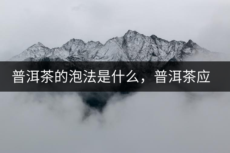 普洱茶的泡法是什么，普洱茶應(yīng)該怎么泡？