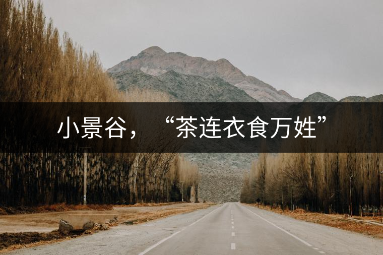 小景谷，“茶連衣食萬姓”