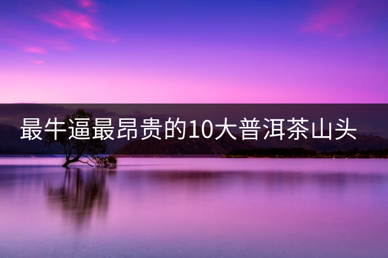 最牛逼最昂貴的10大普洱茶山頭，你造嗎？