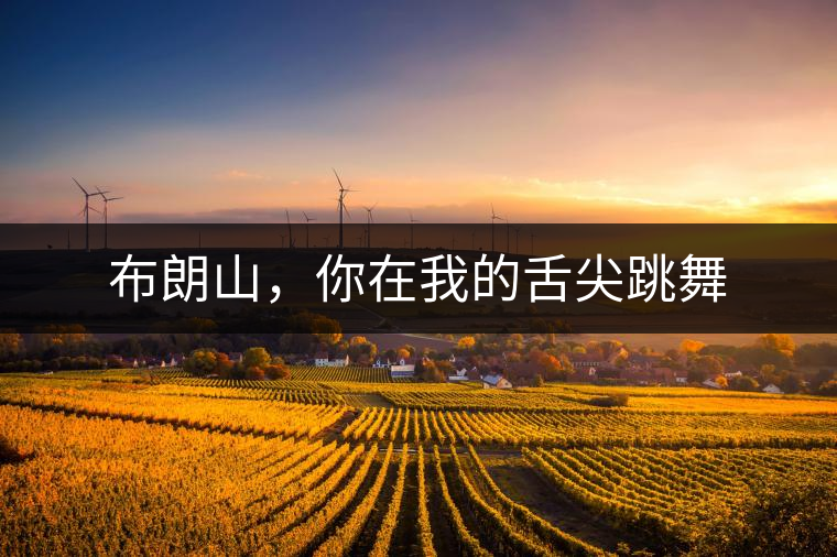 布朗山，你在我的舌尖跳舞