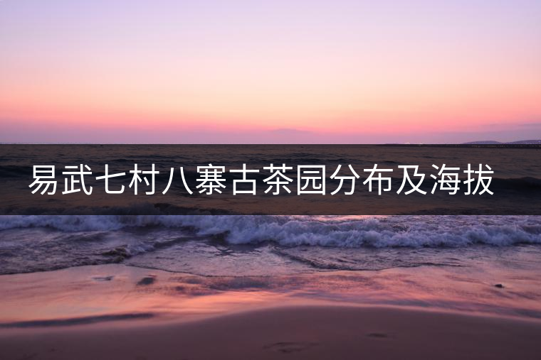 易武七村八寨古茶園分布及海拔數(shù)據(jù)介紹