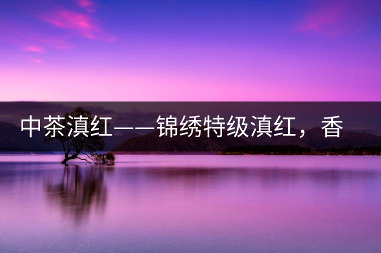 中茶滇紅——錦繡特級(jí)滇紅，香甜高揚(yáng)滋味鮮爽