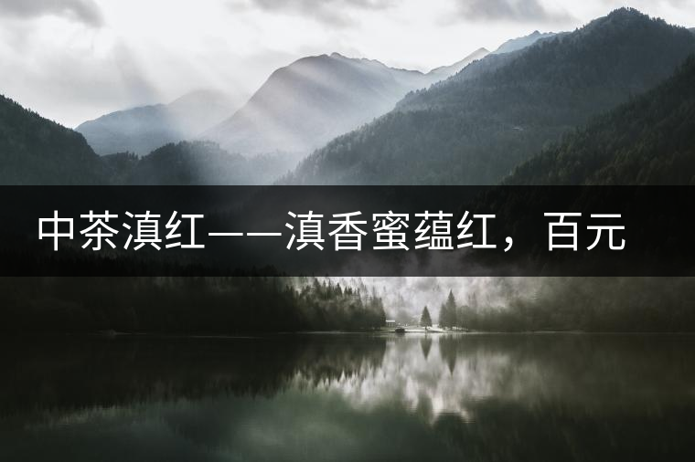 中茶滇紅——滇香蜜蘊(yùn)紅,百元級口糧好茶 中茶滇紅——滇香蜜蘊(yùn)紅,百元級口糧好茶