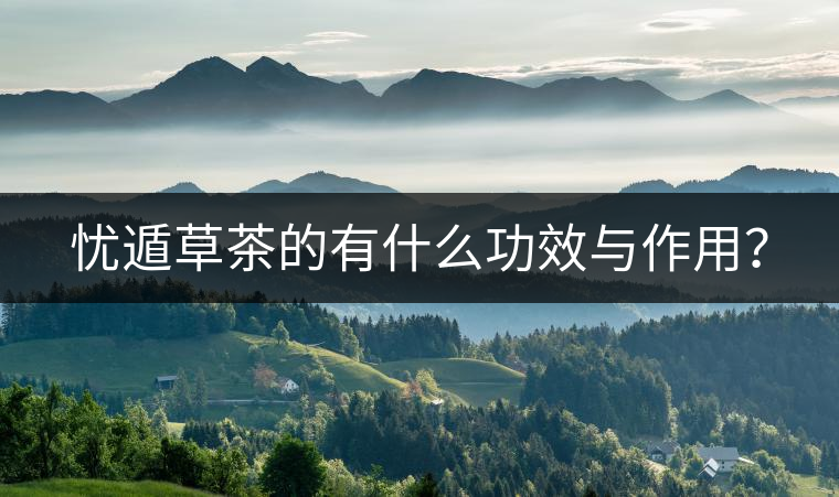 憂遁草茶的有什么功效與作用？