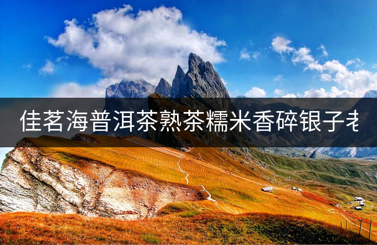 佳茗海普洱茶熟茶糯米香碎銀子老茶頭茶化石云南老樹(shù)茶葉罐裝400g