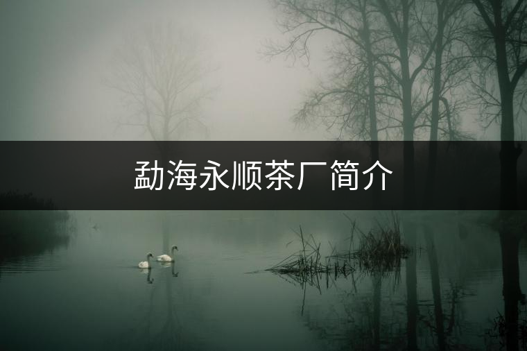 勐海永順茶廠簡(jiǎn)介