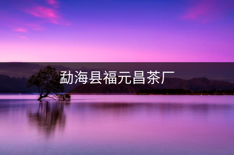 勐?？h福元昌茶廠