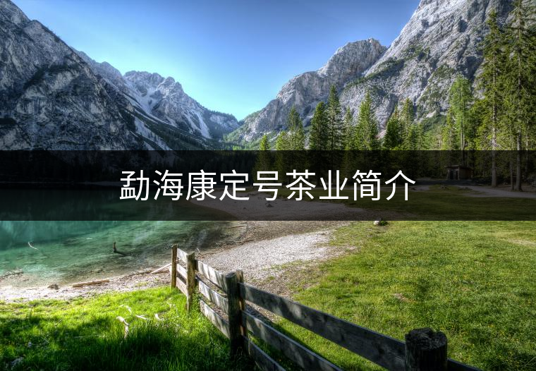 勐??刀ㄌ?hào)茶業(yè)簡(jiǎn)介 勐??刀ㄌ?hào)茶業(yè)簡(jiǎn)介