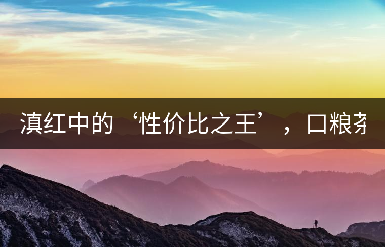 滇紅中的‘性價比之王’，口糧茶首選！