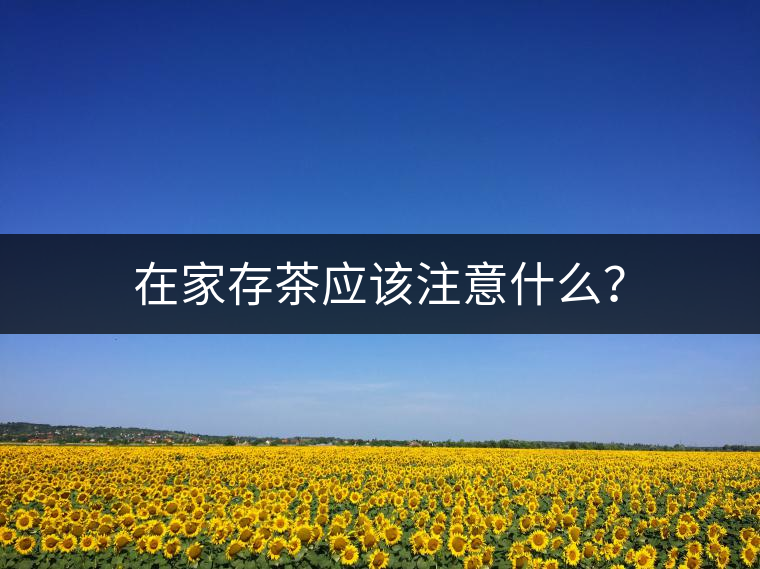 在家存茶應(yīng)該注意什么？