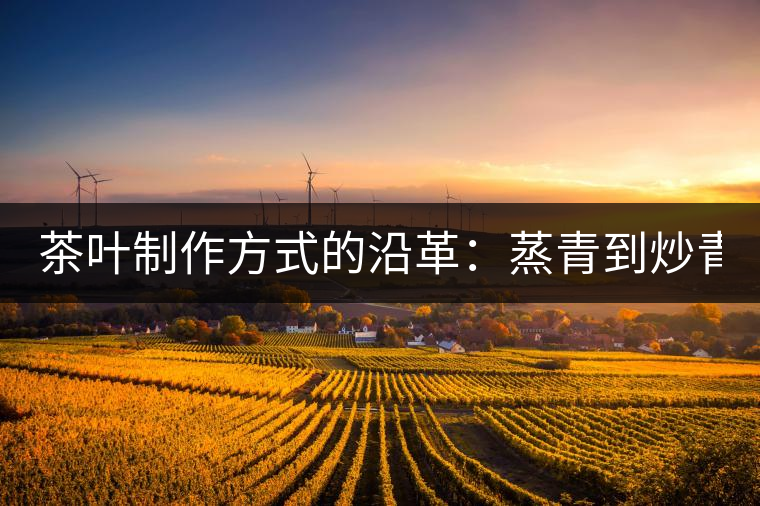茶葉制作方式的沿革：蒸青到炒青！