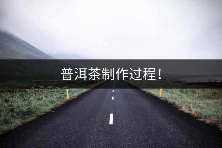 普洱茶制作過程！