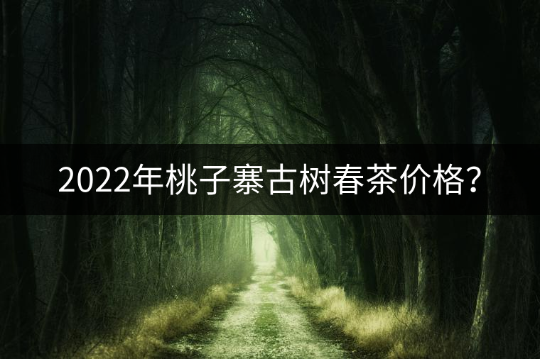 2022年桃子寨古樹春茶價格？