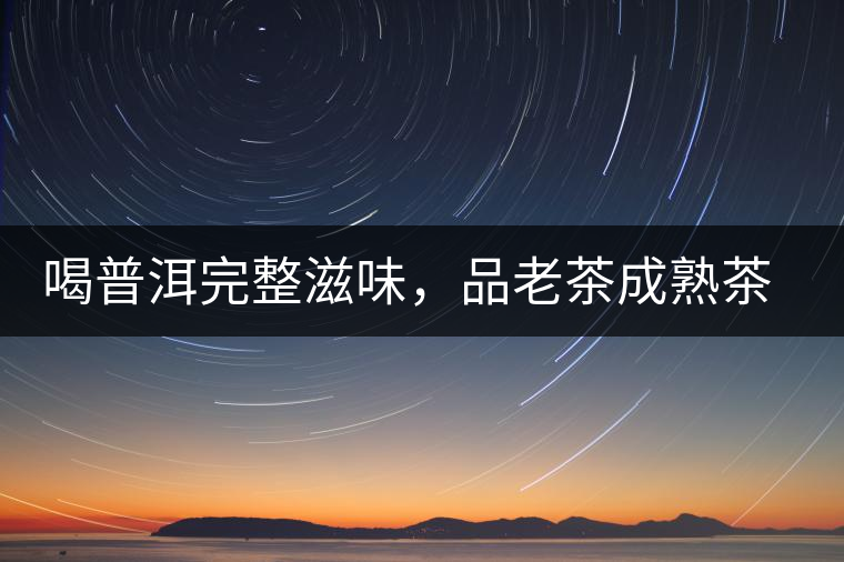 喝普洱完整滋味，品老茶成熟茶湯