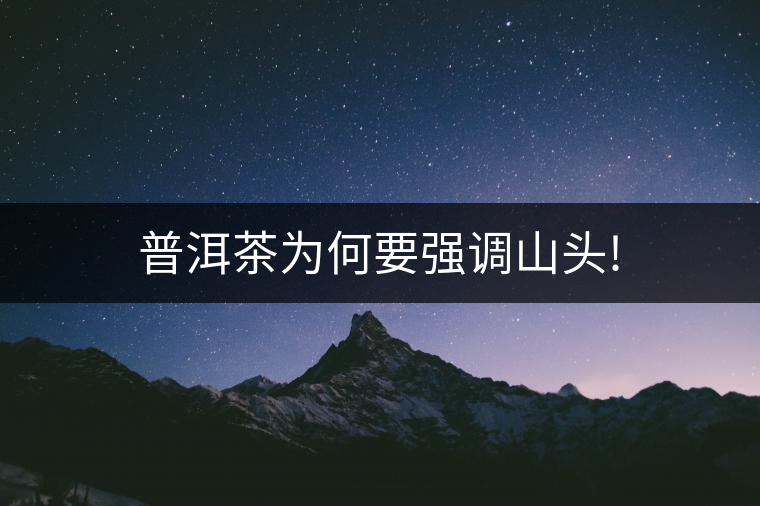 普洱茶為何要強調(diào)山頭!