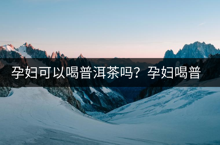 孕婦可以喝普洱茶嗎？孕婦喝普洱茶如何沖泡