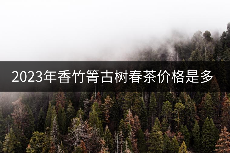 2023年香竹箐古樹春茶價格是多少？